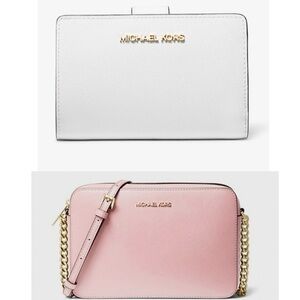 Michael Kors Elegant Pink and White Wallet